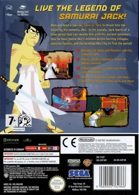 Samurai Jack - The Shadow of Aku box cover back